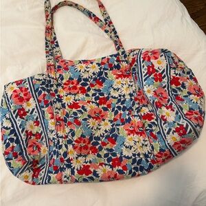 Vera Bradley Summer Cottage Print Large Duffel